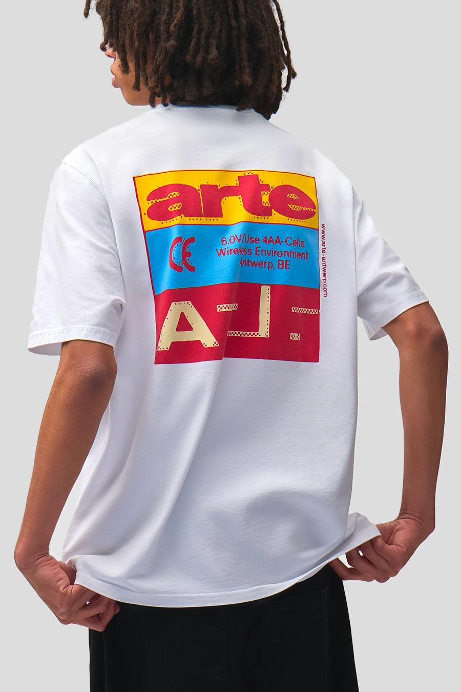 Arte - T-SHIRT MULTICOLOR PRINT BLANC - LE LABO STORE