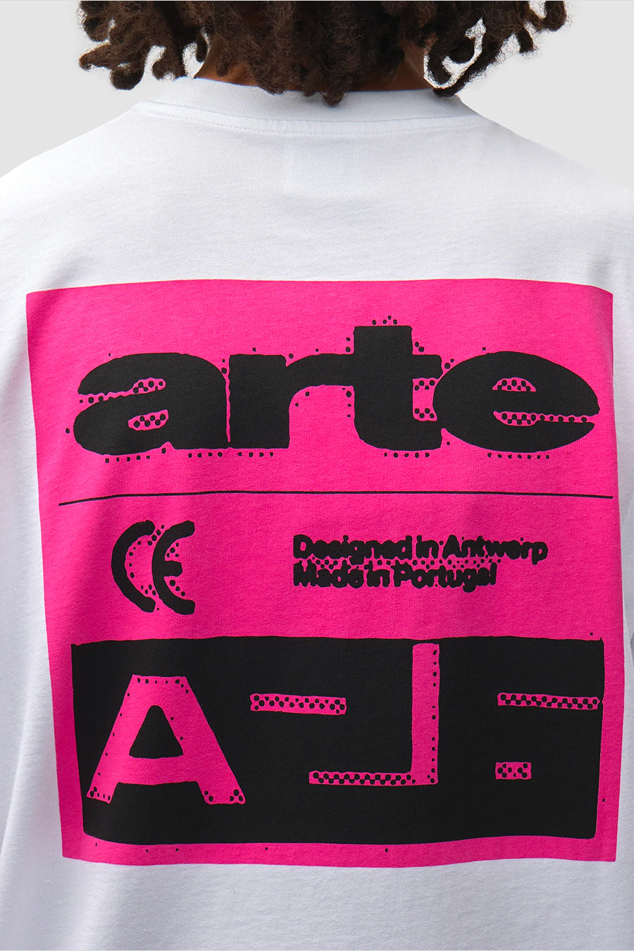 Arte - T-SHIRT PINK BACK PRINT BLANC - LE LABO STORE