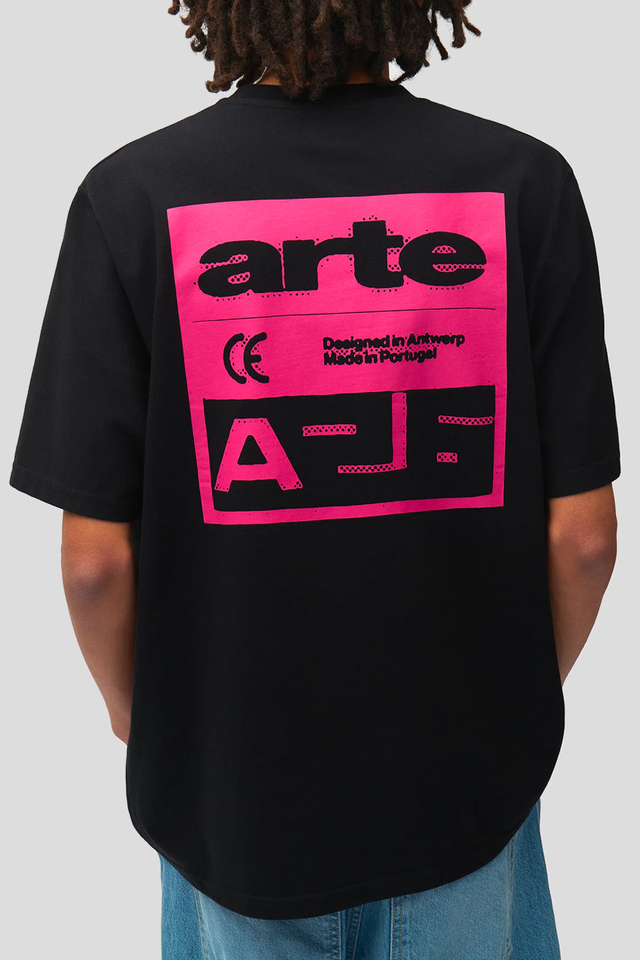Arte - T-SHIRT PINK BACK PRINT NOIR - LE LABO STORE