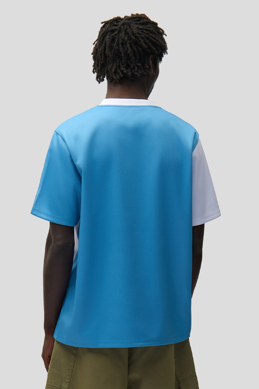 Arte - T-SHIRT FOOTBALL BLEU ET BLANC - LE LABO STORE