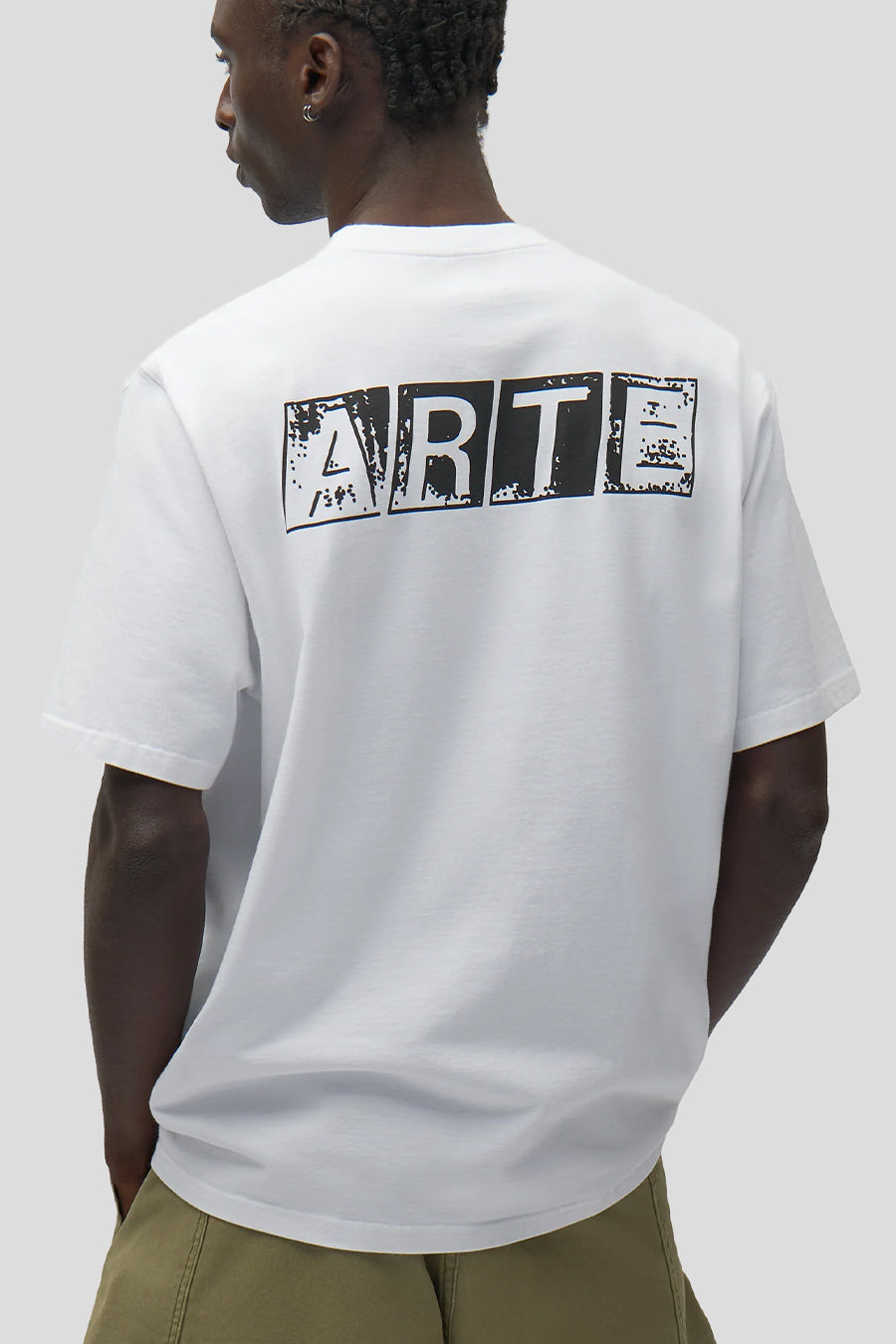 Arte - WHITE FADED BACK PRINT T-SHIRT - LE LABO STORE