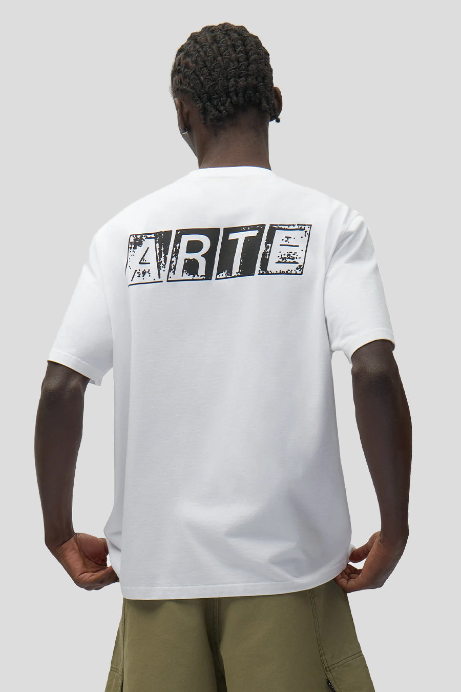 Arte - WHITE FADED BACK PRINT T-SHIRT - LE LABO STORE