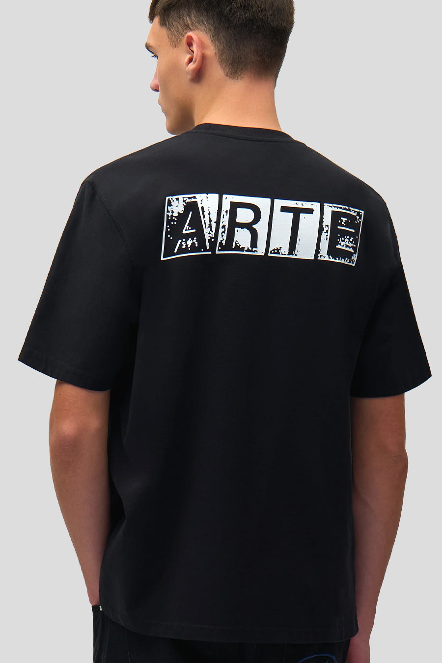 Arte - BLACK FADED BACK PRINT T-SHIRT - LE LABO STORE