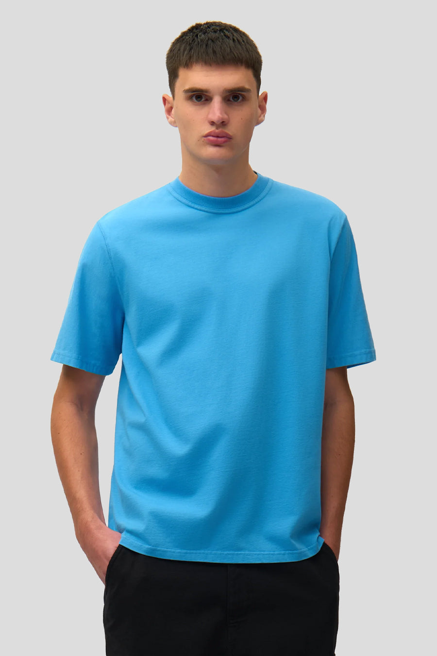 Arte - BLUE BLURRY BACK PRINT T-SHIRT - LE LABO STORE
