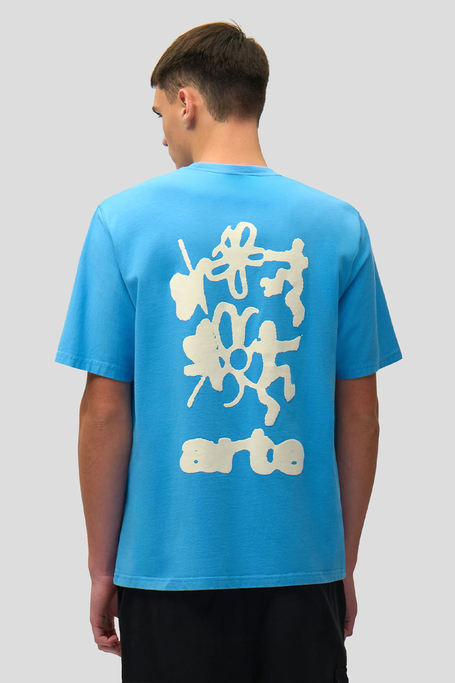 Arte - BLUE BLURRY BACK PRINT T-SHIRT - LE LABO STORE