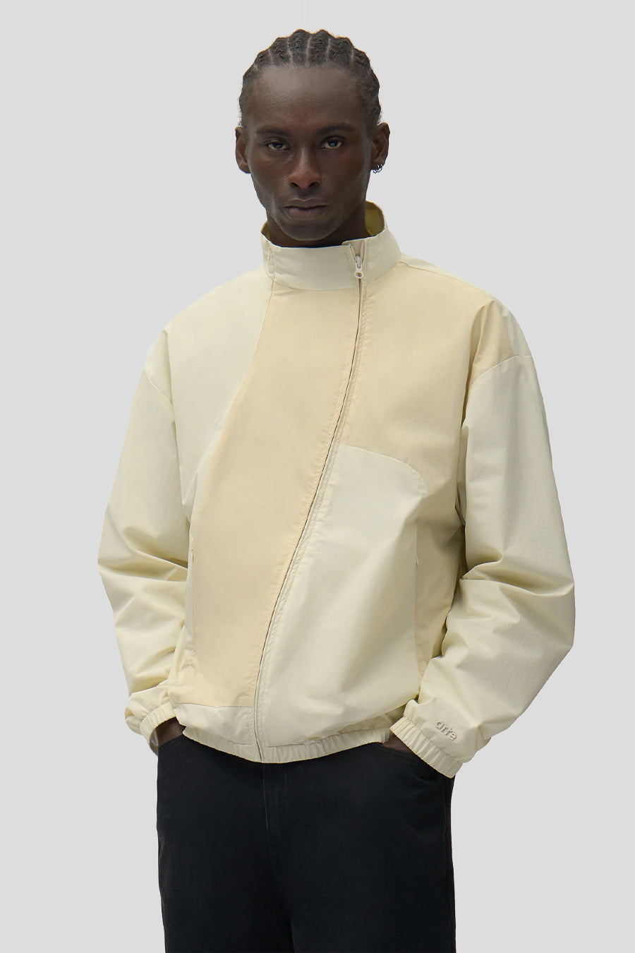 Arte - CREAM CURVE ZIPPER JACKET - LE LABO STORE