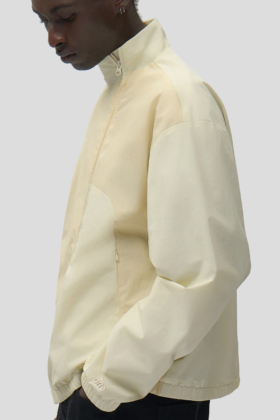 Arte - CREAM CURVE ZIPPER JACKET - LE LABO STORE