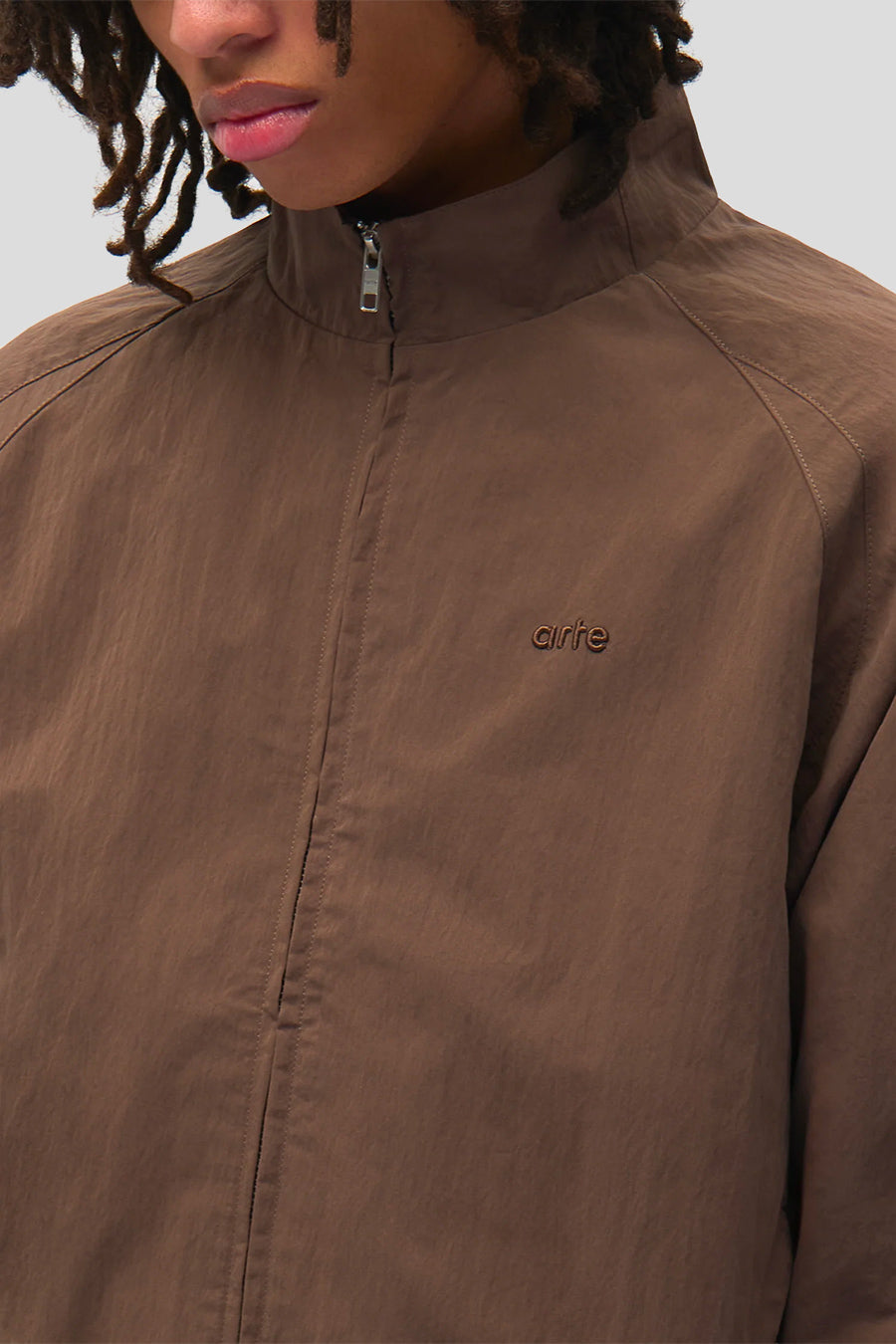 Arte - VESTE COTTON MIX TRACK MARRON - LE LABO STORE