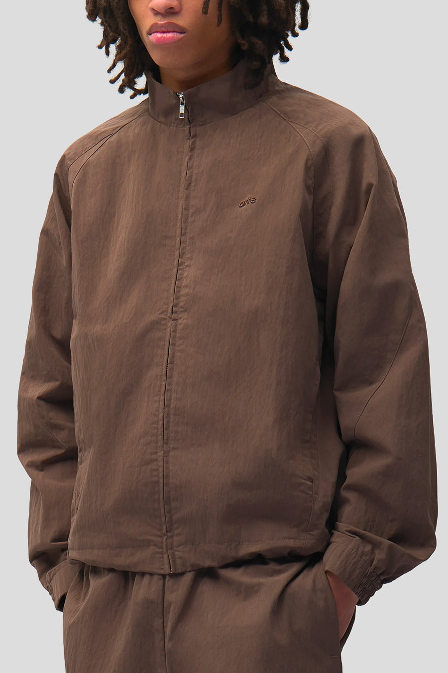 Arte - VESTE COTTON MIX TRACK MARRON - LE LABO STORE