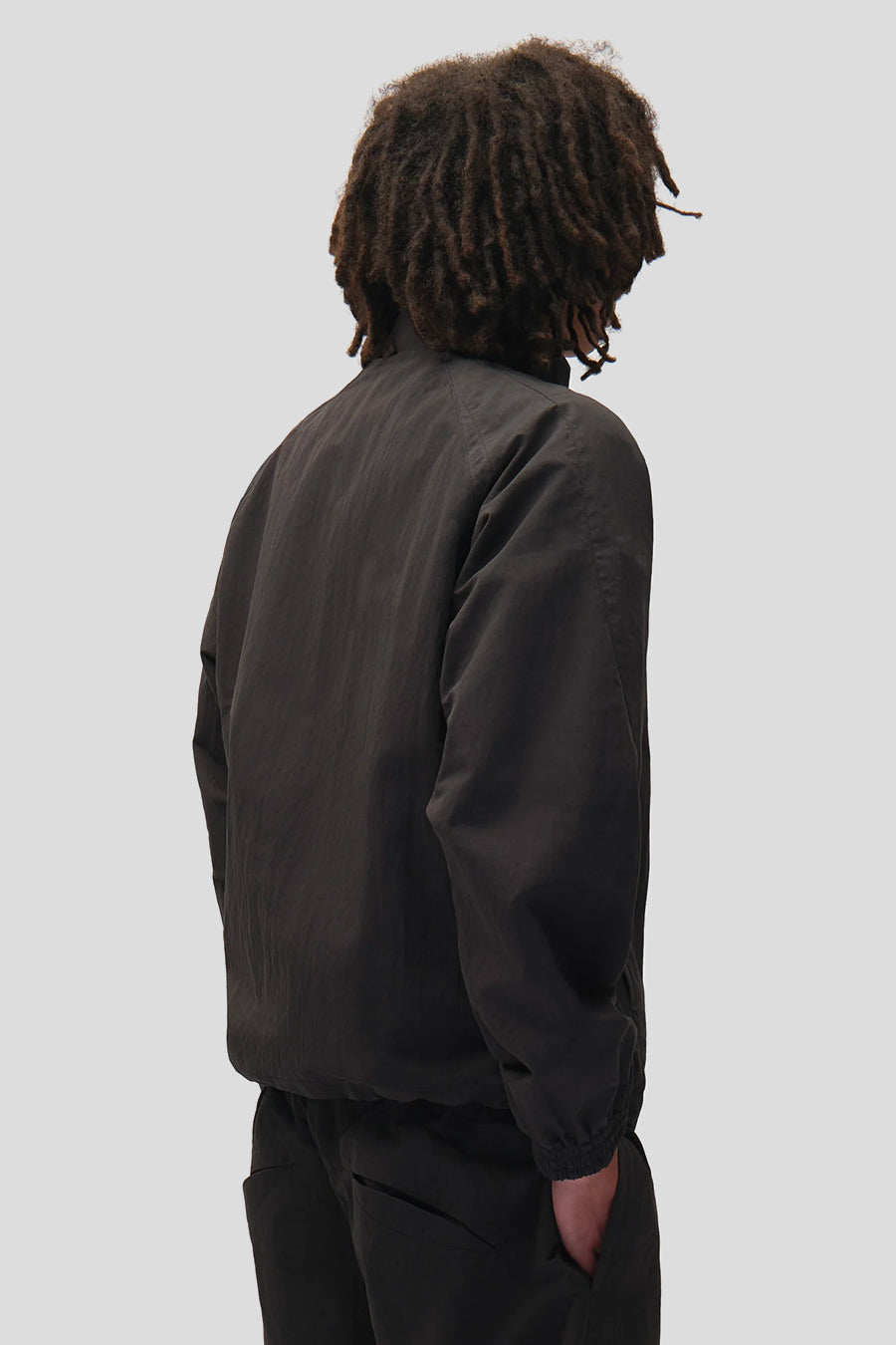 Arte - BLACK COTTON MIX TRACK JACKET - LE LABO STORE