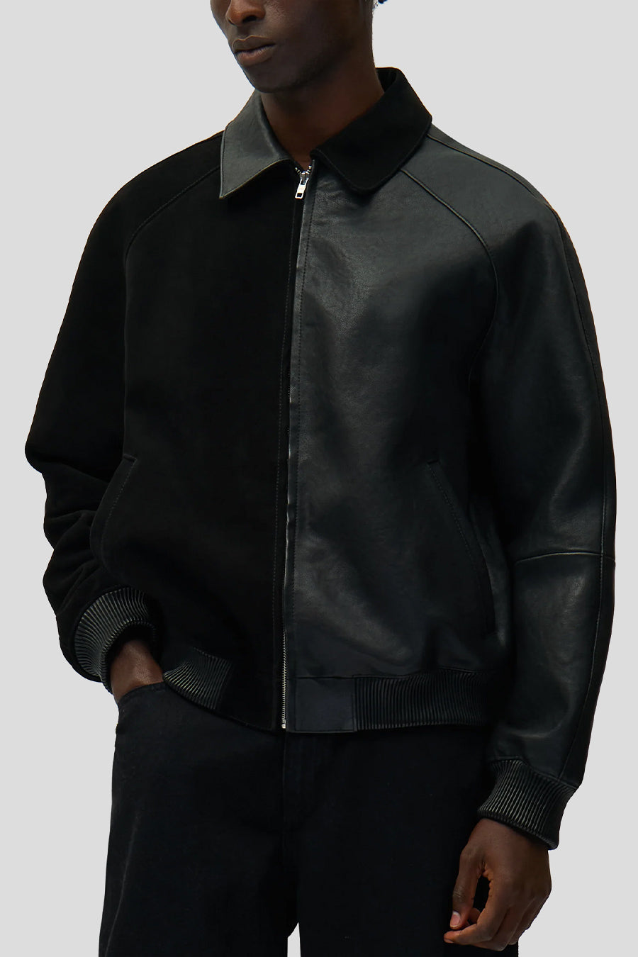 Arte - BLACK MULTI LEATHER JACKET - LE LABO STORE