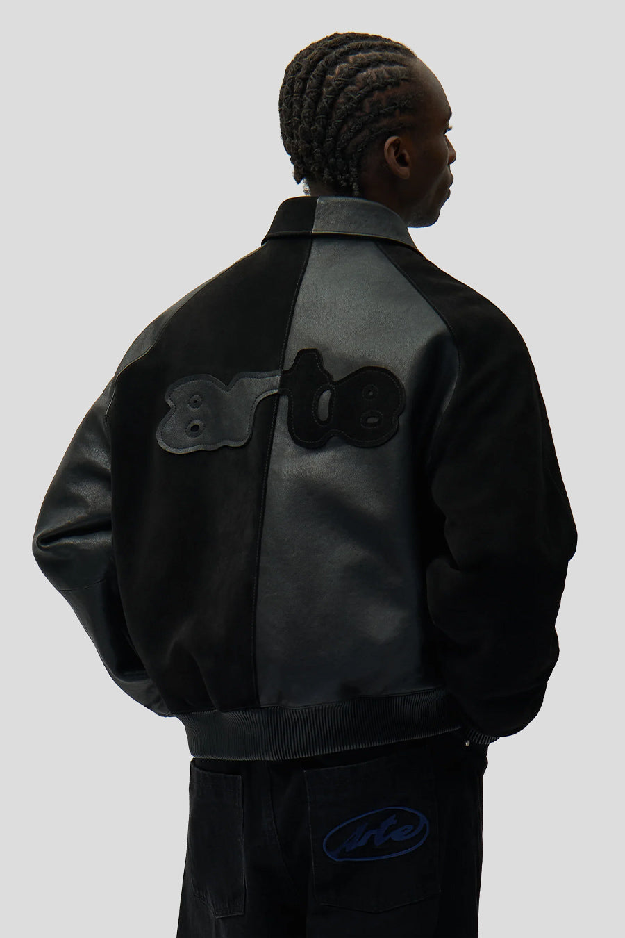 Arte - BLACK MULTI LEATHER JACKET - LE LABO STORE