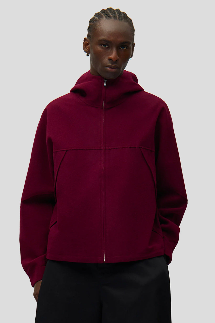 Arte - VESTE TECHNICAL WOOL BORDEAUX - LE LABO STORE