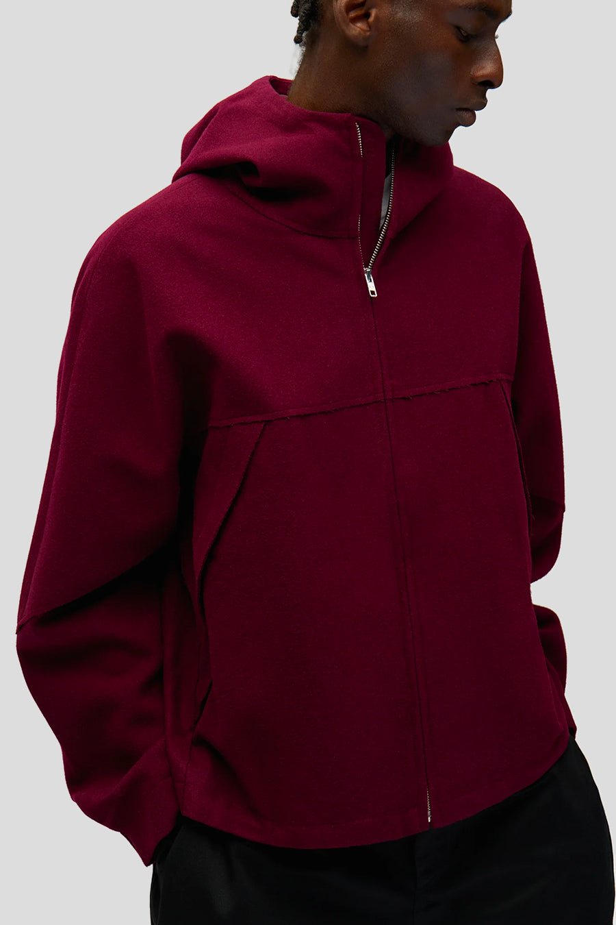 Arte - VESTE TECHNICAL WOOL BORDEAUX - LE LABO STORE
