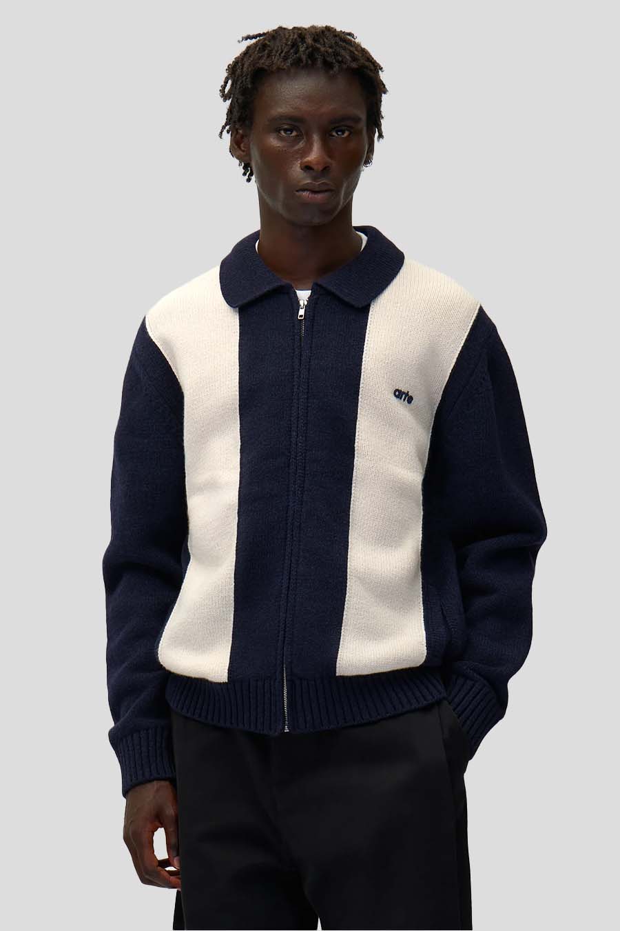 Arte - BLUE AND WHITE CARDIGAN - LE LABO STORE