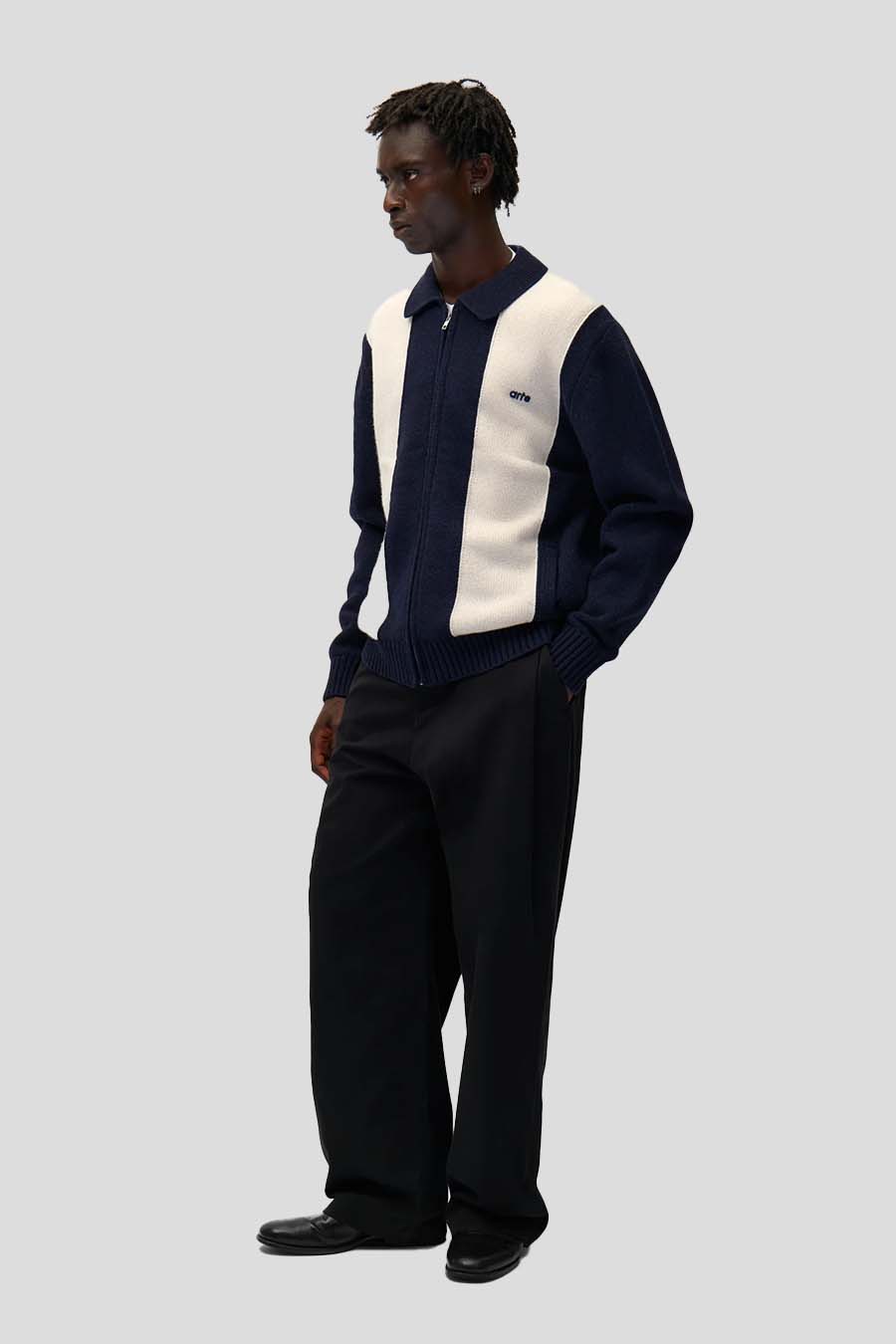 Arte - BLUE AND WHITE CARDIGAN - LE LABO STORE