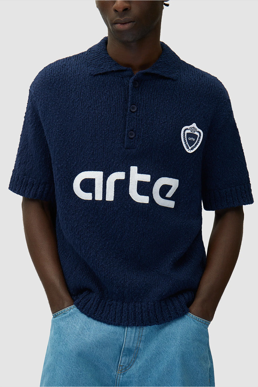 Arte - FOOTBALL KNIT BLUE - LE LABO STORE