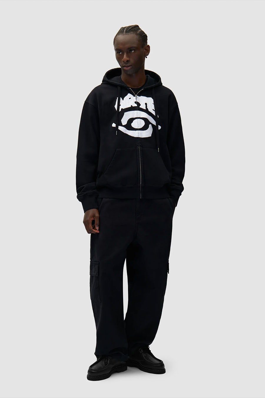 Arte - BLACK EYE FRONT ZIP-UP HOODIE - LE LABO STORE