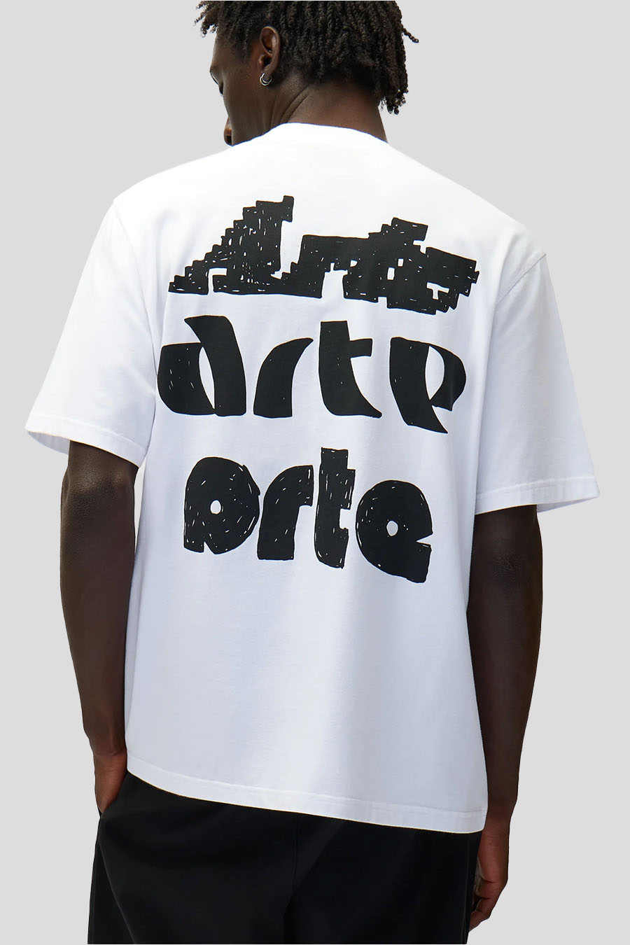Arte - WHITE MULTI PRINT T-SHIRT - LE LABO STORE