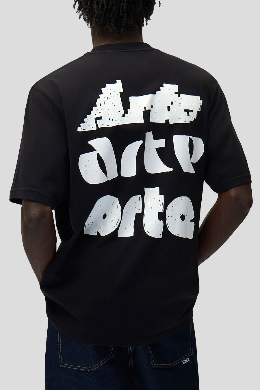 Arte - BLACK MULTI PRINT T-SHIRT - LE LABO STORE
