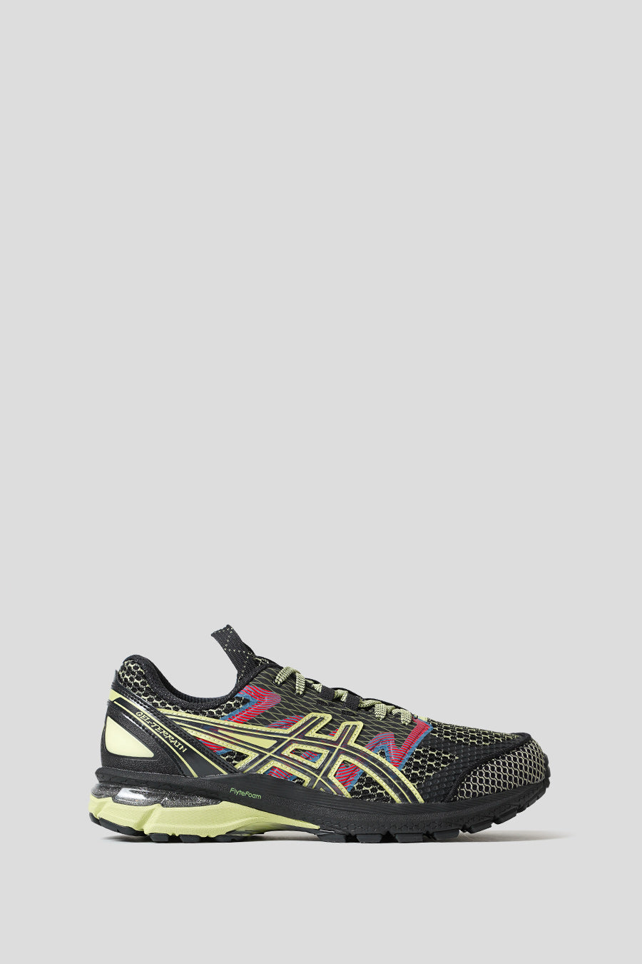 Asics - US4-S GEL-TERRAIN BLACK AND NEON LIME SNEAKERS - LE LABO STORE