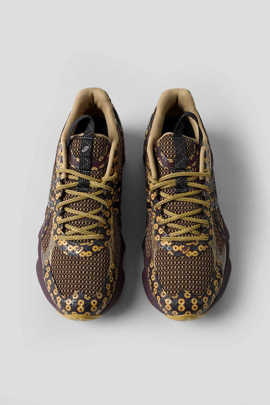 Asics - BENIIMO PURPLE AND LEMONGRASS US7-S GEL-KINETIC FLUENT SNEAKERS - LE LABO STORE