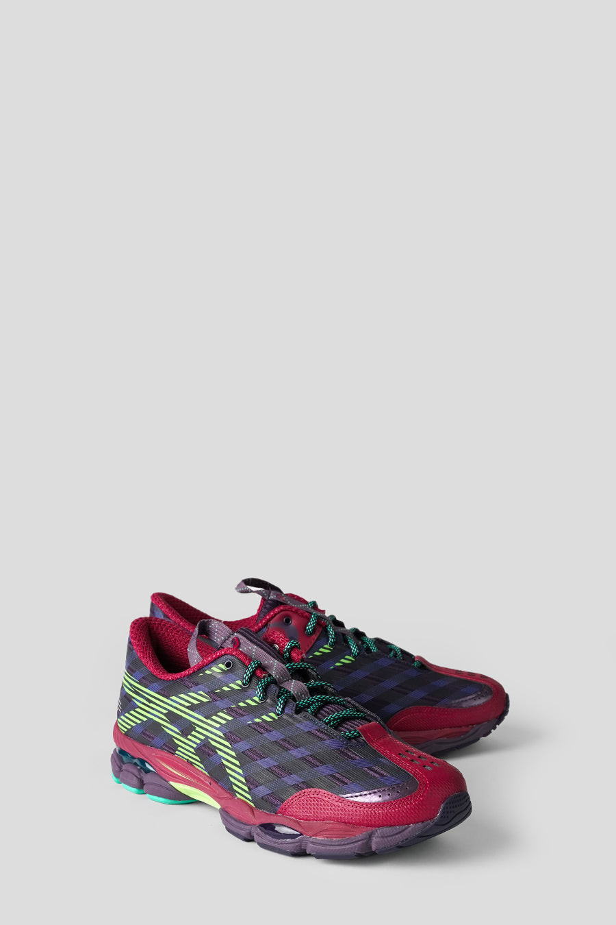 Asics - DEEP PLUM AND FRESH GRASS US8-S GEL-SJ33 SNEAKERS - LE LABO STORE