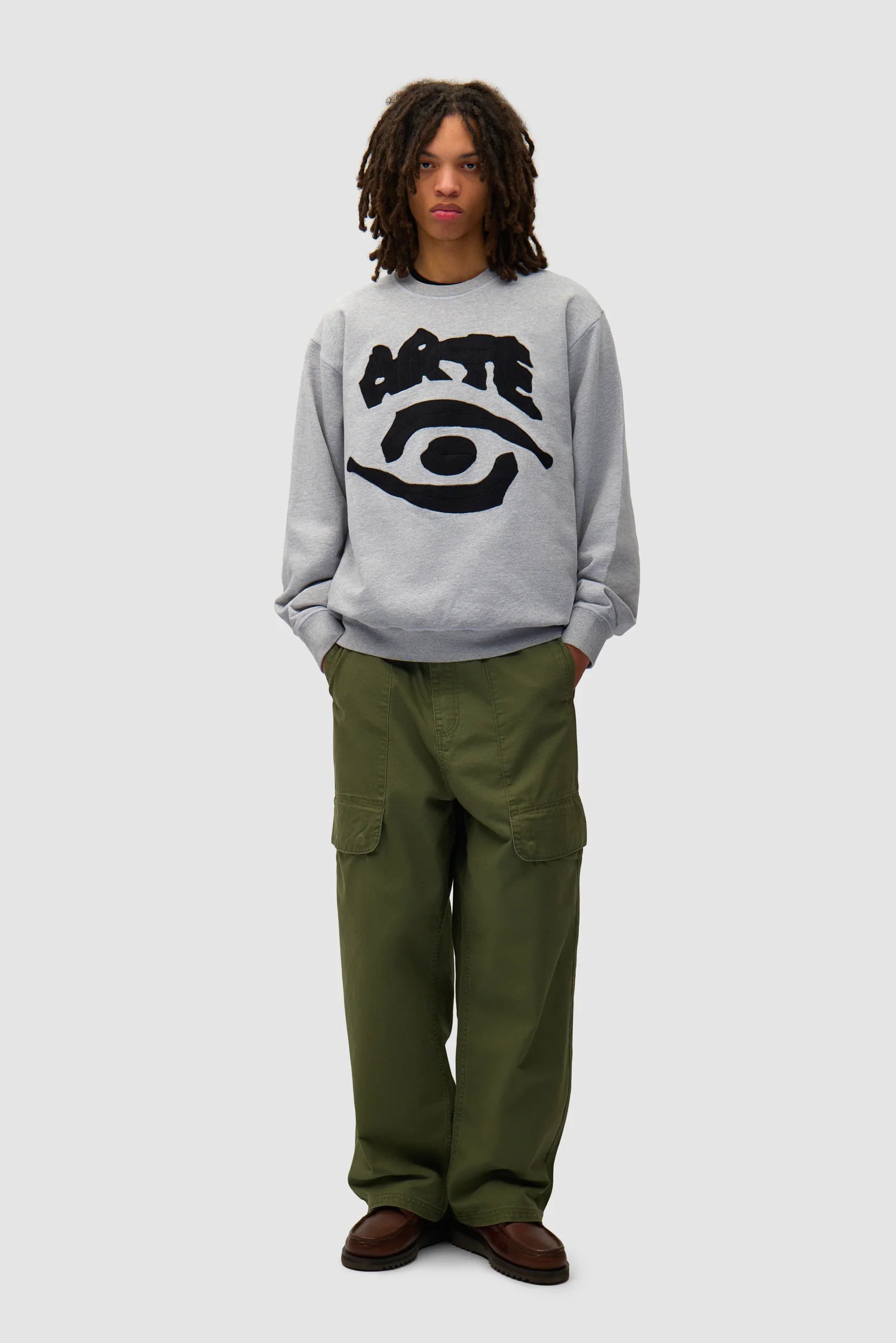Arte - EYE FRONT CREWNECK GREY - LE LABO STORE