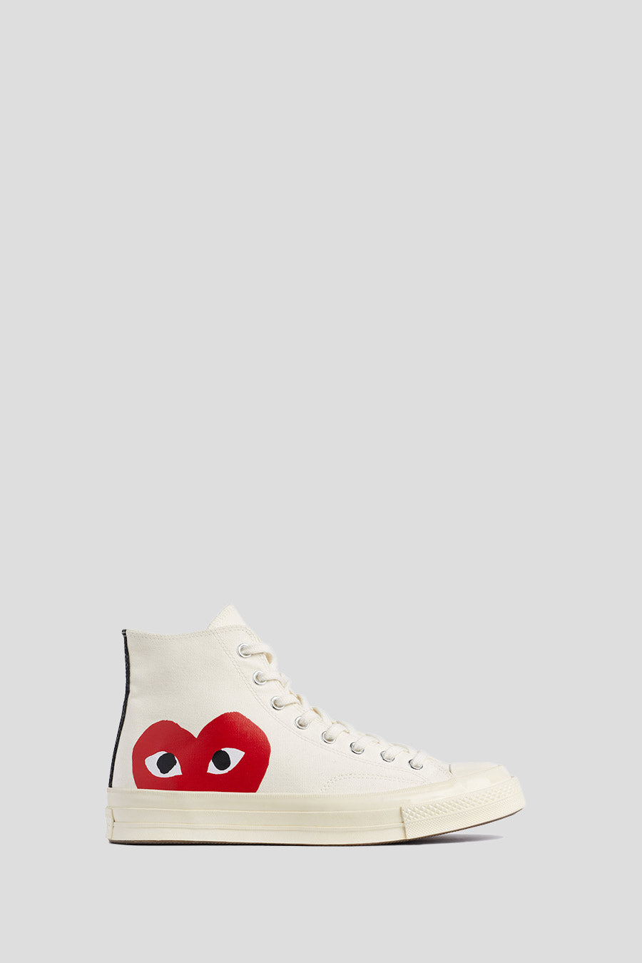 Comme des garçons PLAY - CONVERSE CT70 MILK, WHITE AND HIGH RISK RED SNEAKERS - LE LABO STORE