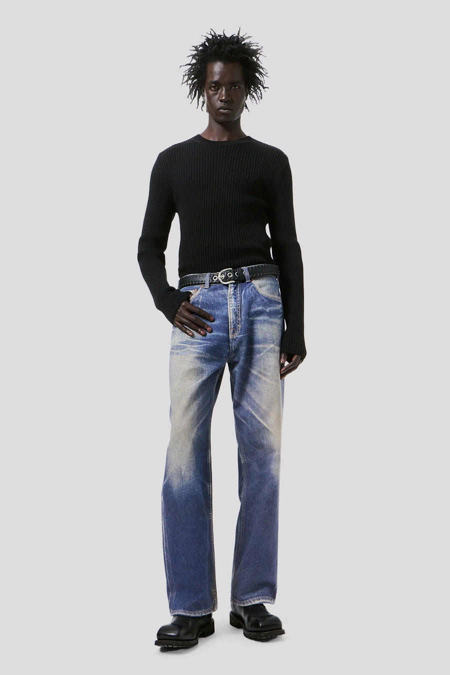 Our Legacy - JEANS THIRD CUT AZURE PRINT - LE LABO STORE