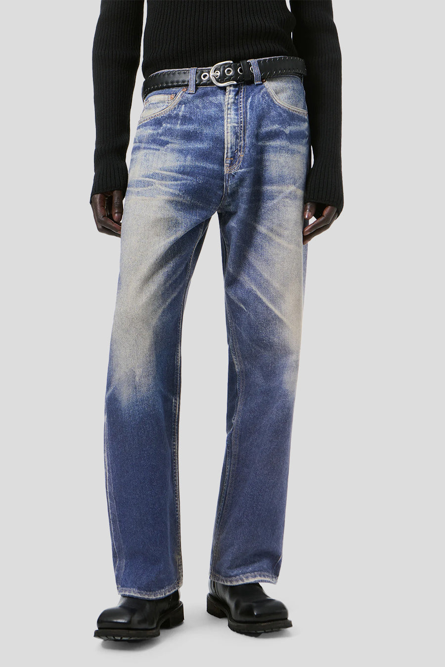 Our Legacy - JEANS THIRD CUT AZURE PRINT - LE LABO STORE