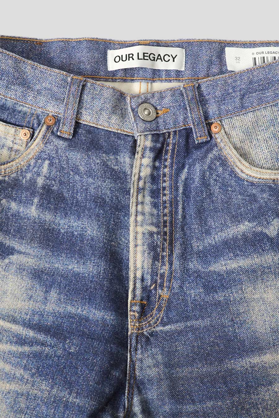 Our Legacy - JEANS THIRD CUT AZURE PRINT - LE LABO STORE