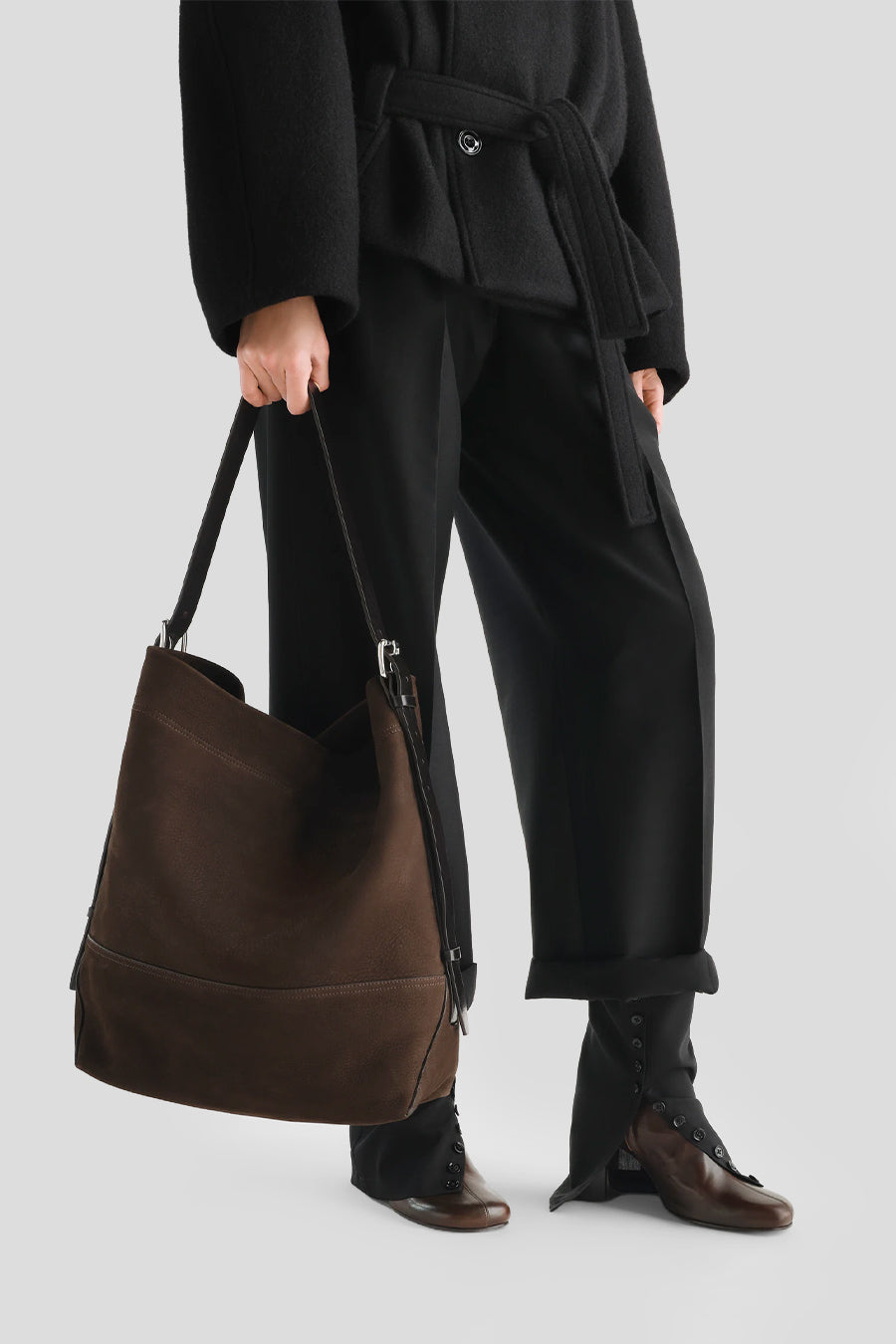 LEMAIRE - SAC BELTED TOTE MARRON - LE LABO STORE