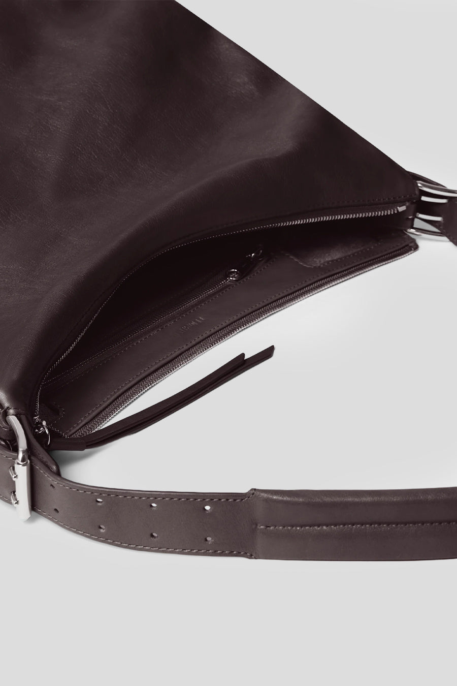 LEMAIRE - SAC BELTED HOBO CHOCOLAT FONCÉ - LE LABO STORE