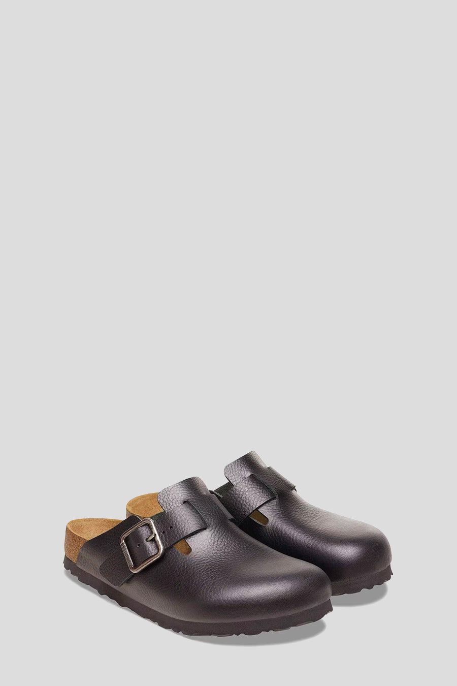BIRKENSTOCK - BOSTON WIRE BUCKLE LEATHER VINTAGE WOOD BLACK - LE LABO STORE