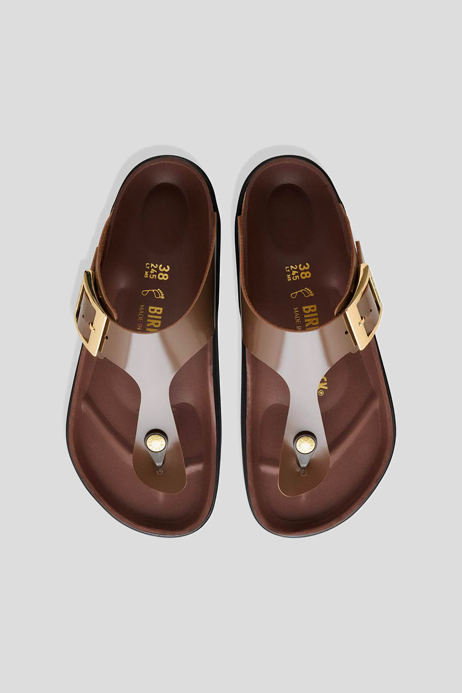 BIRKENSTOCK - GIZEH DROPLET BUCKLE CUPSOLE REGULAR HIGH SHINE CARAFE - LE LABO STORE