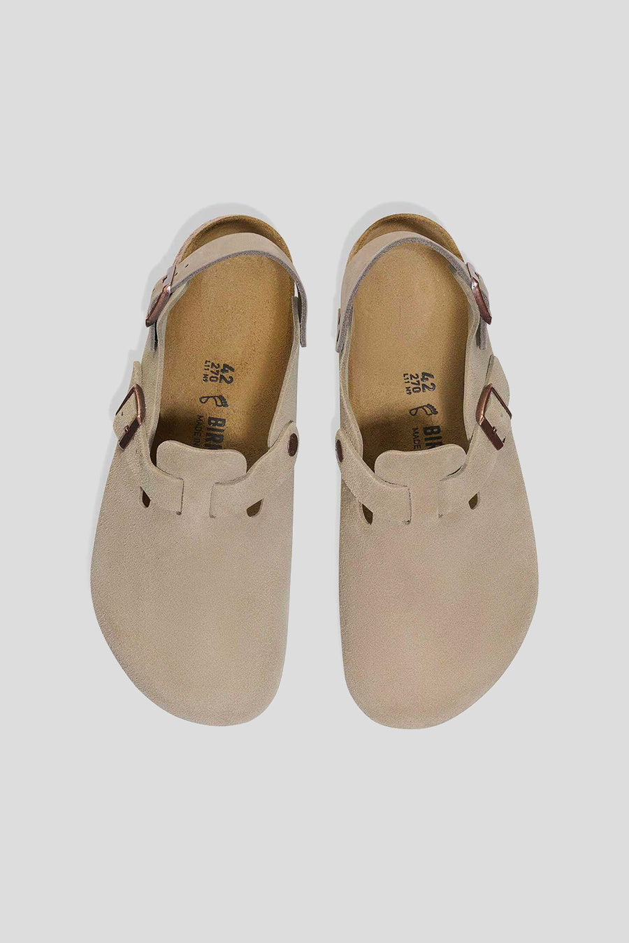 BIRKENSTOCK - MULE TOKIO II SUEDE NARROW FIT TAUPE - LE LABO STORE
