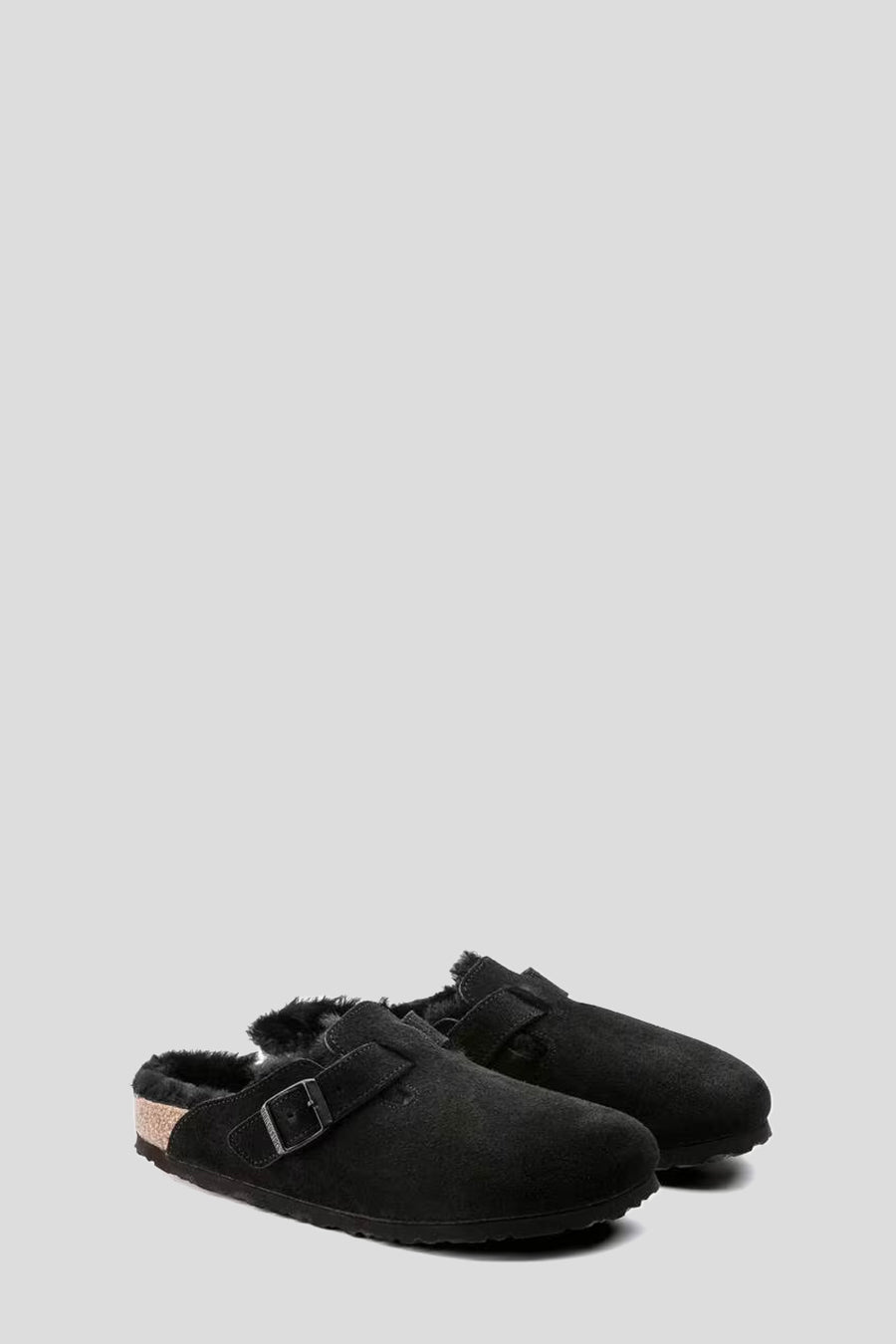BIRKENSTOCK - BLACK VL SHEARLING BOSTON MULES - LE LABO STORE
