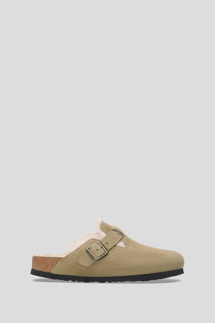 BIRKENSTOCK - TAUPE VL SHEARLING BOSTON MULES - LE LABO STORE