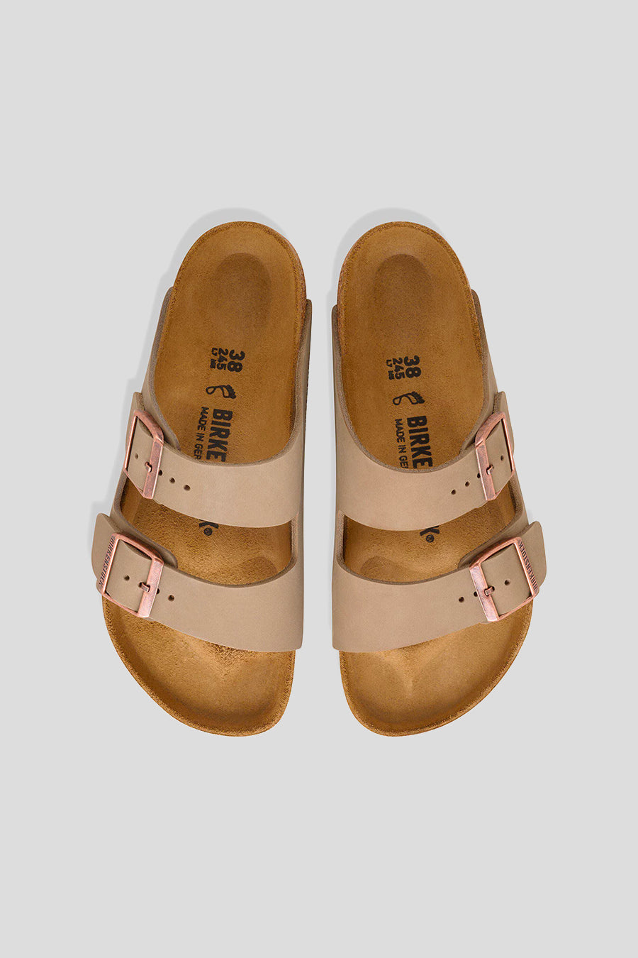 BIRKENSTOCK - ARIZONA BS SANDALS IN TOBACCO BROWN OILED LEATHER - LE LABO STORE