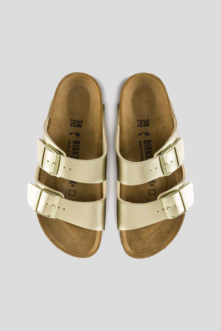 BIRKENSTOCK - ARIZONA BS NARROW FIT GOLD SANDALS - LE LABO STORE