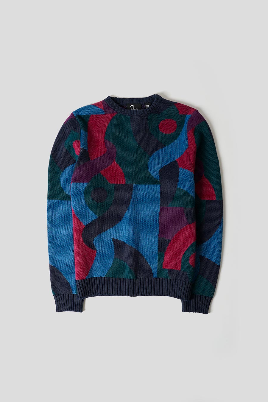 BY PARRA - BLUE, GREEN AND RED KNITTED JUMPER - LE LABO STORE
