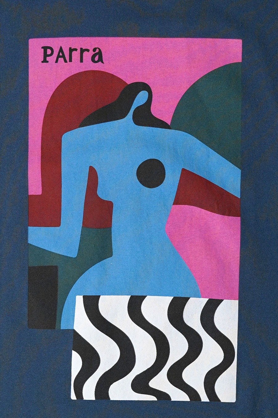 BY PARRA - T-SHIRT DISTORTION TABLE BLEU MARINE - LE LABO STORE