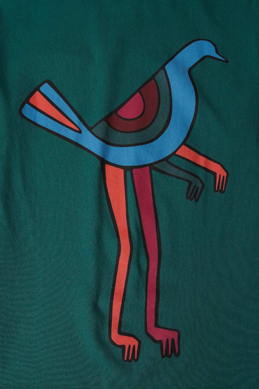 BY PARRA - T-SHIRT PIGEON LEGS CASTLETON VERT - LE LABO STORE