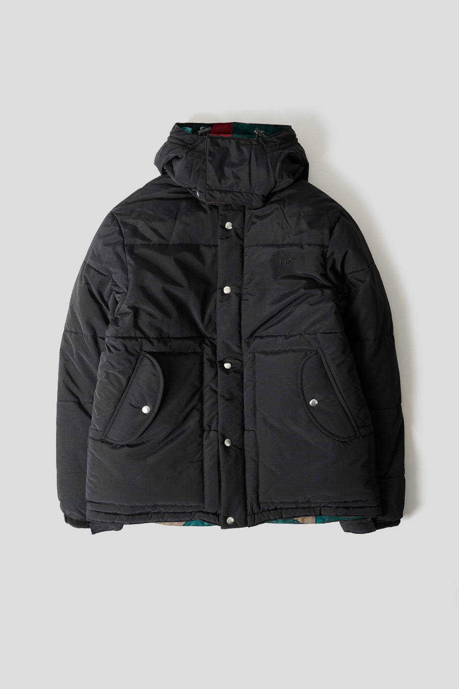 BY PARRA - BLACK QUILTED HOODIE - LE LABO STORE
