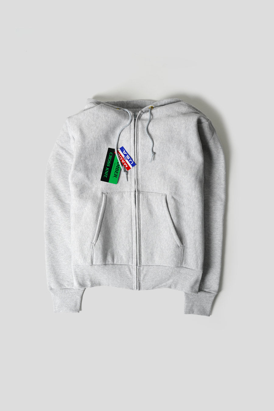 CAMBER USA - HOODIE ZIP CROSS KNIT GREY - LE LABO STORE