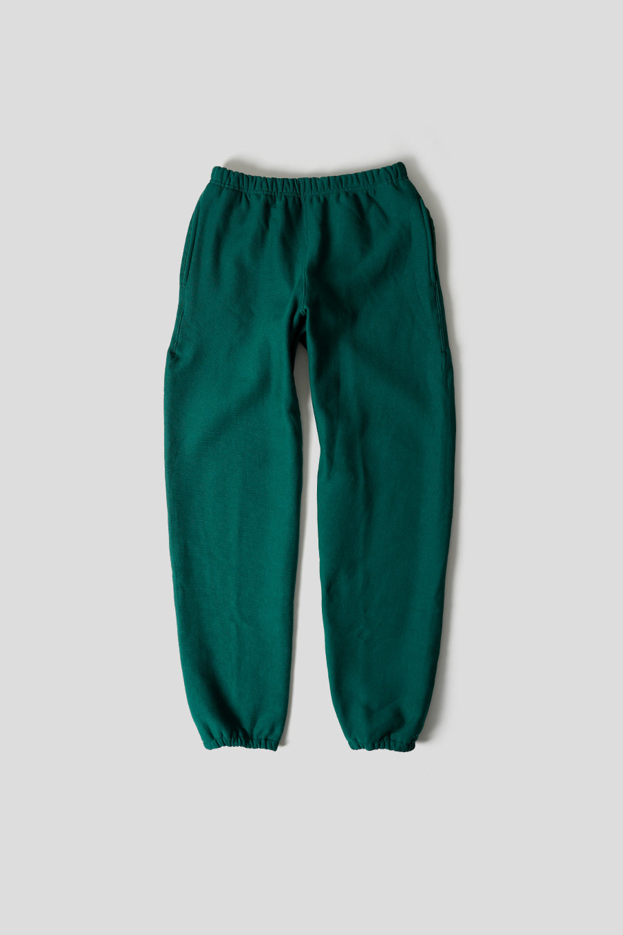 CAMBER USA - CROSS-KNIT HEAVYWEIGHT GREEN TRACK TROUSERS - LE LABO STORE