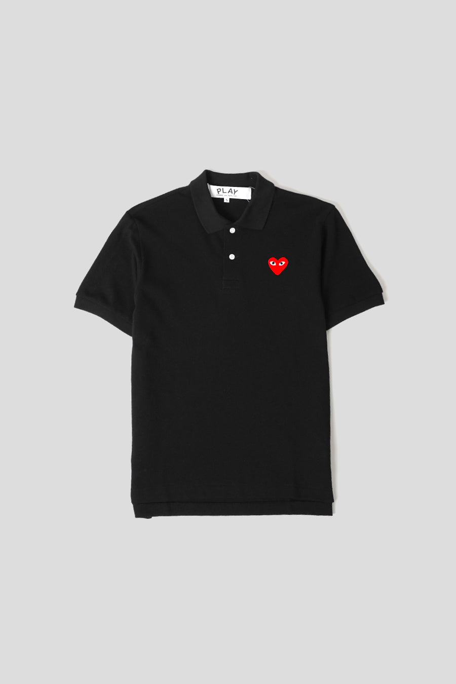 Comme des garçons PLAY - POLO COEUR ROUGE NOIR - LE LABO STORE
