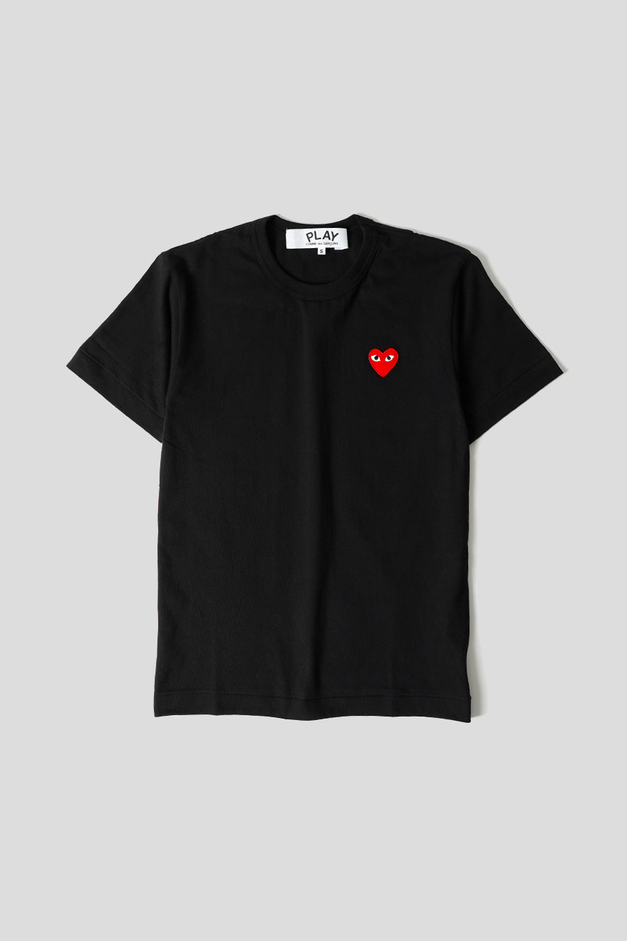 Comme des garçons PLAY - BLACK T-SHIRT RED HEART - LE LABO STORE