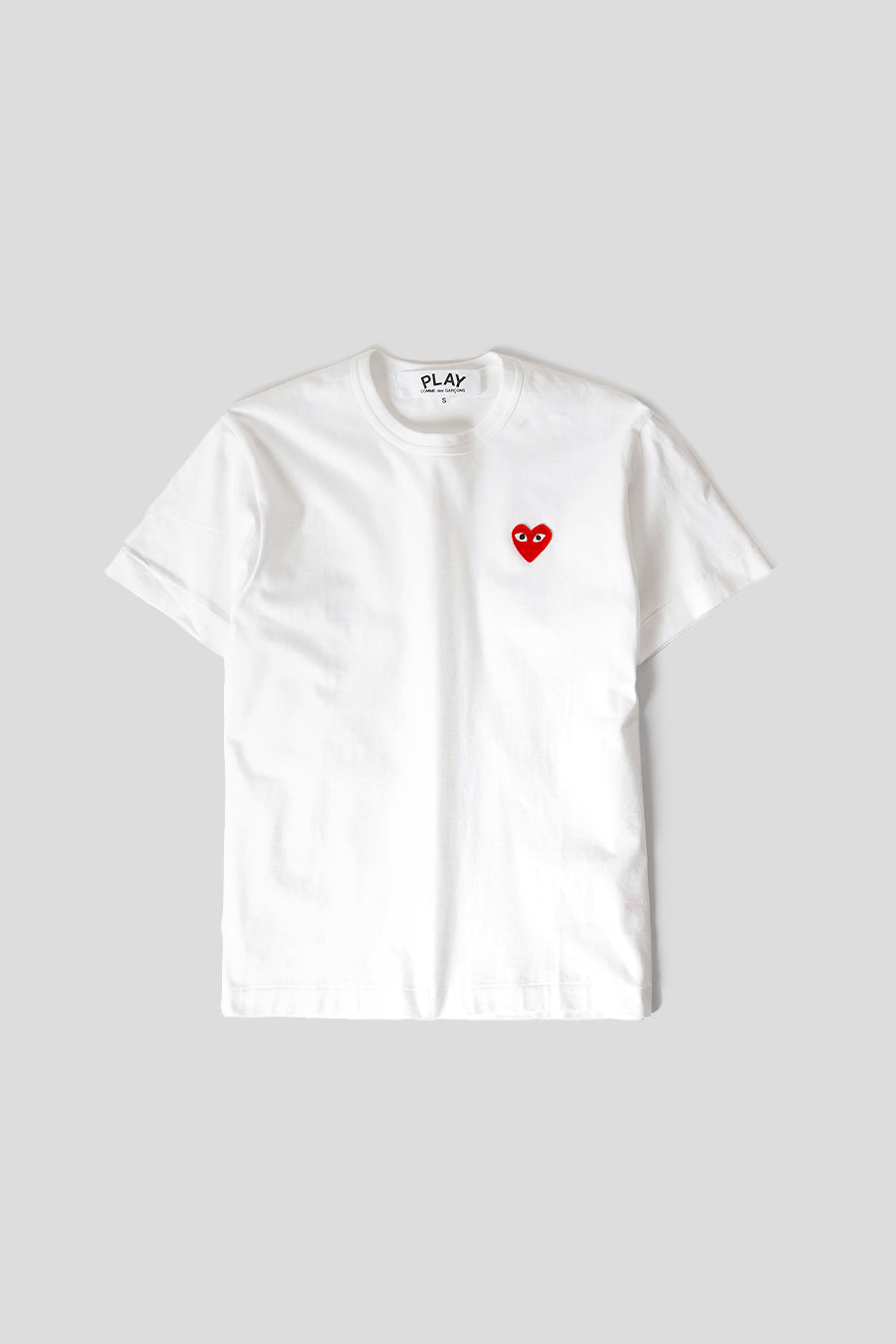 Comme des garçons PLAY - T-SHIRT COEUR ROUGE BLANC - LE LABO STORE